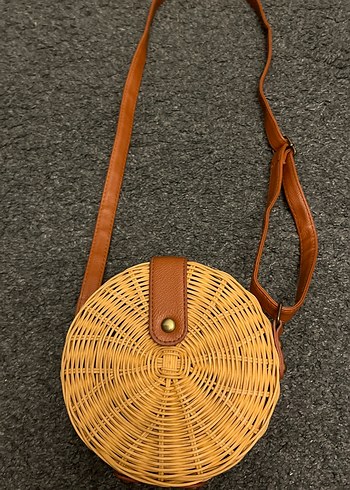 Bej Örgü Kadın Çapraz Çanta - Görsel 3