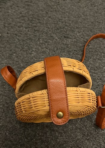 Bej Örgü Kadın Çapraz Çanta - Görsel 6