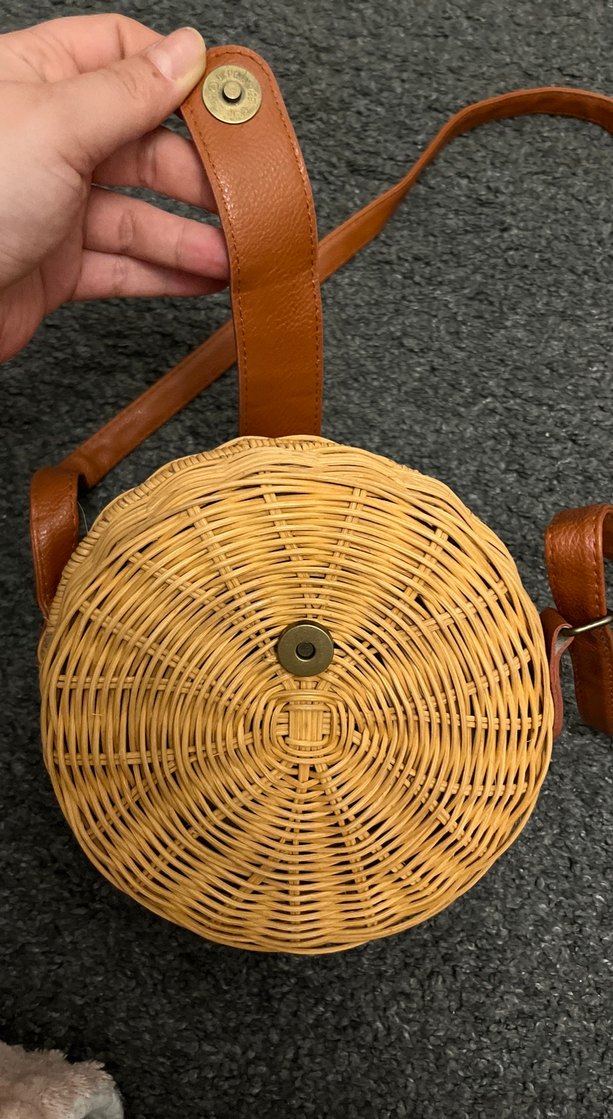 Bej Örgü Kadın Çapraz Çanta - Görsel 4