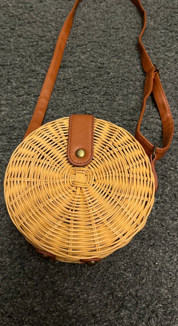 Bej Örgü Kadın Çapraz Çanta - Görsel 2