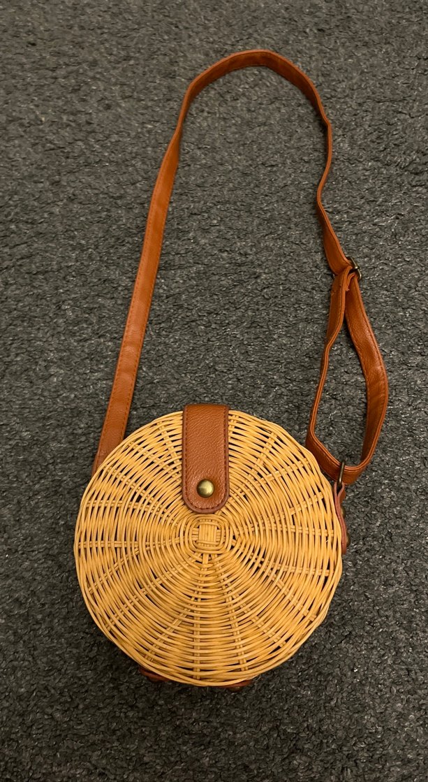 Bej Örgü Kadın Çapraz Çanta - Görsel 3