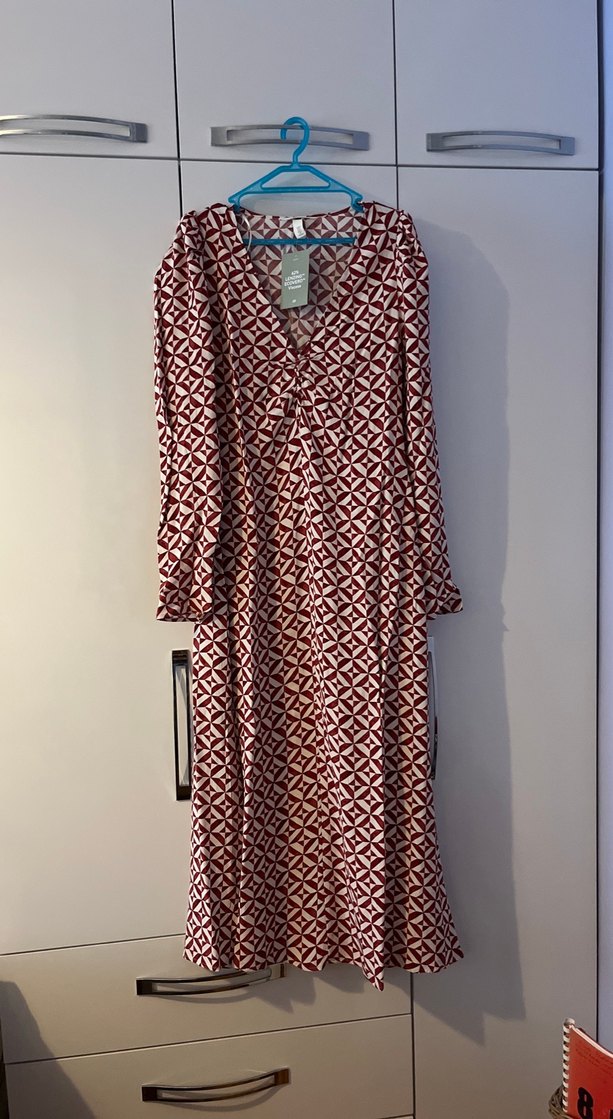 Bohem Bordo Uzun Kollu - Görsel 2