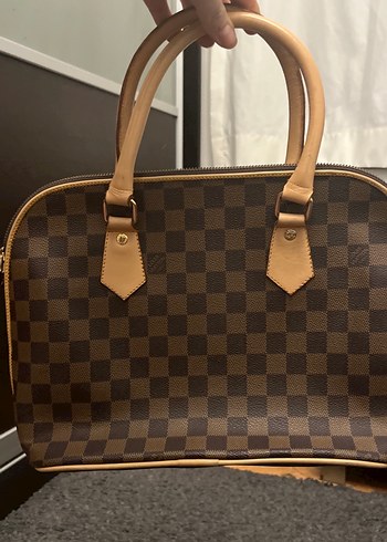 Kahverengi Kareli Deri Kadın Çanta - Görsel 3