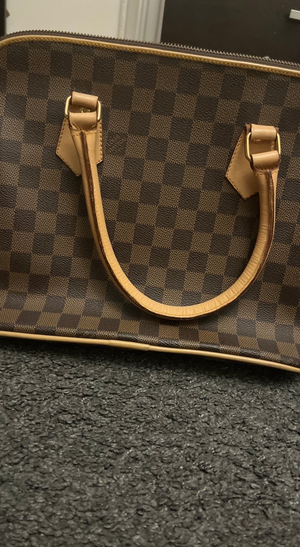 Kahverengi Kareli Deri Kadın Çanta - Görsel 2