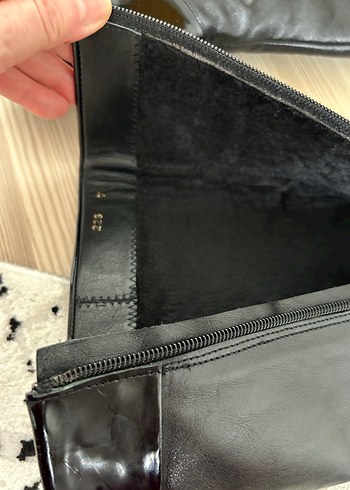 Kadın Siyah Deri Dizüstü Çizme Kemal tanca - Görsel 6