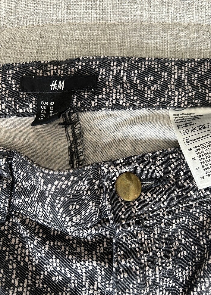 H&M  desenli kot - Görsel 2