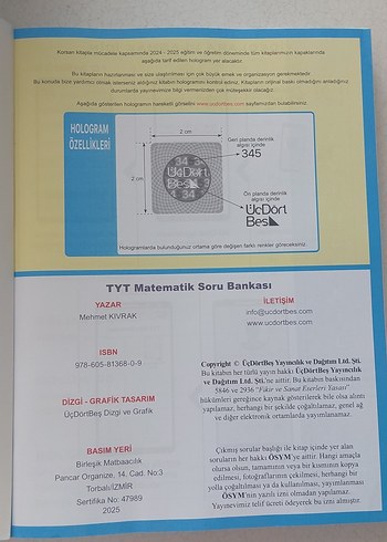 TYT Matematik Soru Bankası - ÜçDörtBeş