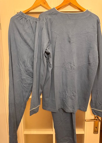 Gri Düğmeli Erkek Pijama Takımı Şahinler - Görsel 6