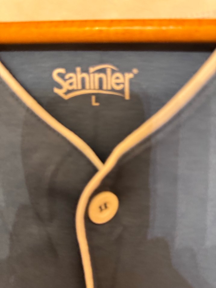 Gri Düğmeli Erkek Pijama Takımı Şahinler - Görsel 4