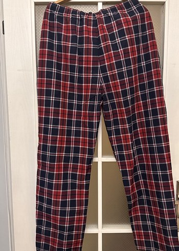 Erkek Kareli Kemerli Pijama Altı - Görsel 3