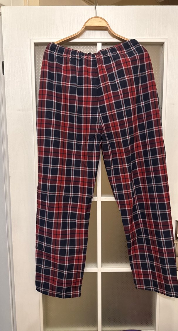 Erkek Kareli Kemerli Pijama Altı - Görsel 3