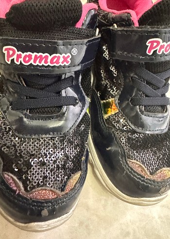 33 Beden Kız Çocuk Renkli Promax Spor Ayakkabı