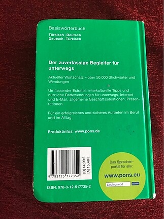  PONS Türkçe Almanca ve Almanca Türkçe Sözlük