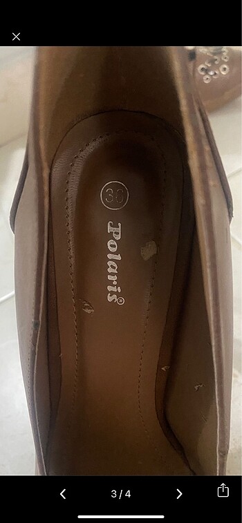 kahverengi topuklu ayakkabi - Görsel 3