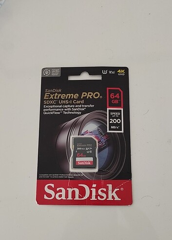 Hafıza kartı 200mb/sn ultra yazma gücü 