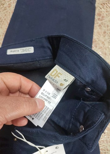 Lacivert Kadın DEFACTO Pantolon - Görsel 4