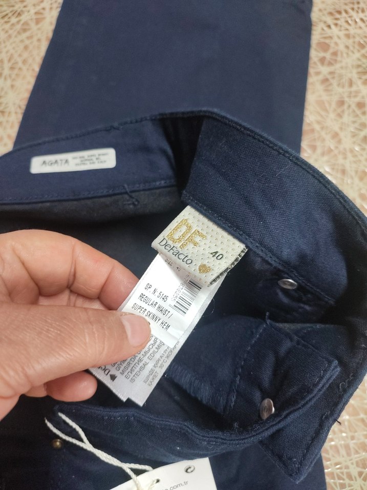 Lacivert Kadın DEFACTO Pantolon - Görsel 4