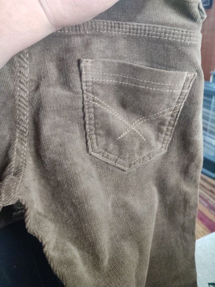 Düğmeli Kadın Süet Pantolon - Kahverengi - Görsel 5