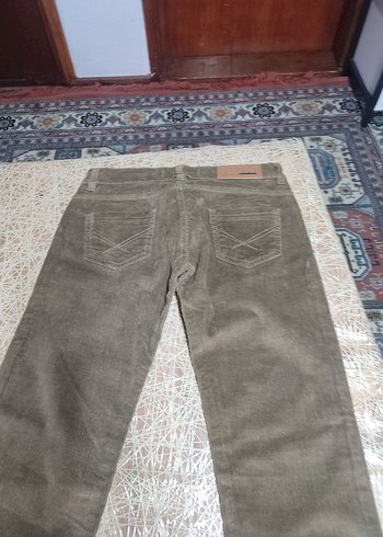 Kemerli Erkek Süet Pantolon - Regular Fit - Görsel 2