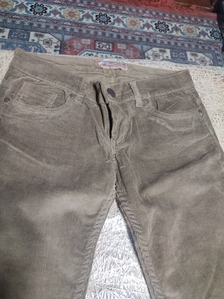 Kemerli Erkek Süet Pantolon - Regular Fit - Görsel 5