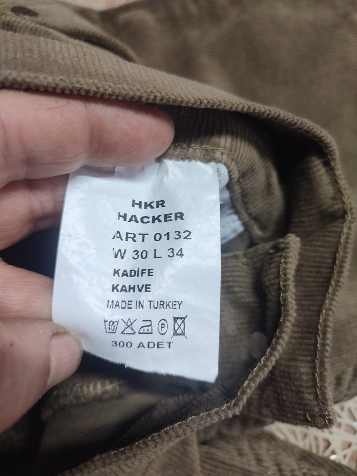 Kemerli Erkek Süet Pantolon - Regular Fit - Görsel 4