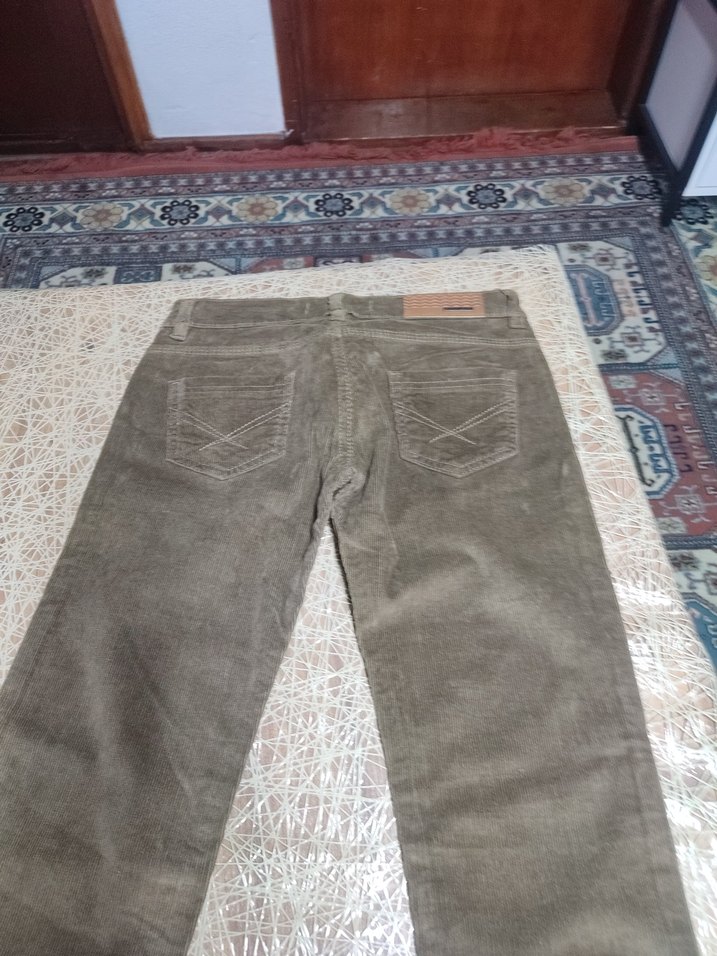 Kemerli Erkek Süet Pantolon - Regular Fit - Görsel 2