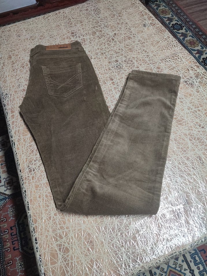 Kemerli Erkek Süet Pantolon - Regular Fit - Görsel 3