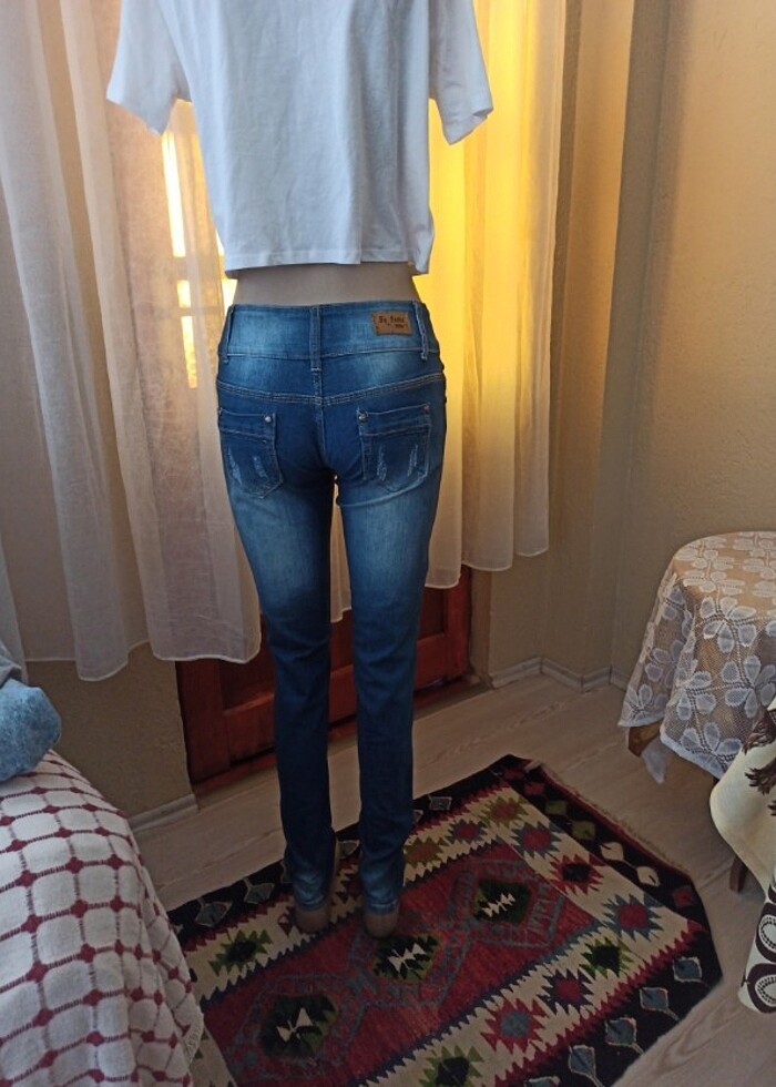 Yeni H &M CROP sBEDEN ve BySasha 38 BEDEN KOT.  - Görsel 3