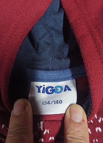 YENİ YİGGA 134/140 BEDEN 11/12 YAŞ UYUMLU KAPŞONLU SWEAT  - Görsel 6