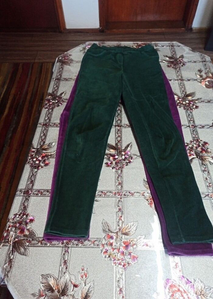 Yeni LC Waikiki 10/11 YAŞ UYUMLU KADİFE TAYT LAR  - Görsel 4