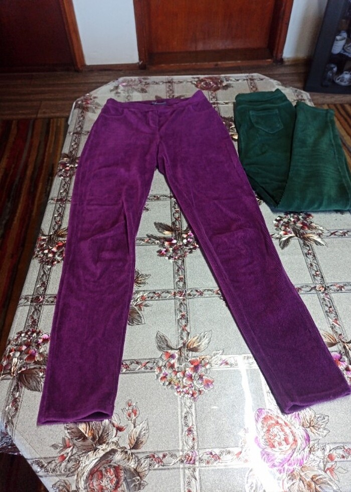 Yeni LC Waikiki 10/11 YAŞ UYUMLU KADİFE TAYT LAR  - Görsel 5