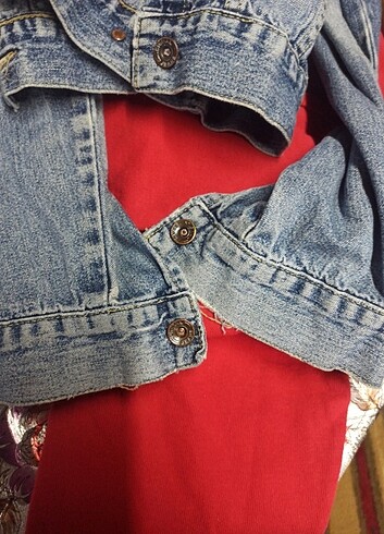 Sayılı KULLANILDI ikili takım S BEDEN kot mont ve KAPŞONLU SWEAT - Görsel 8