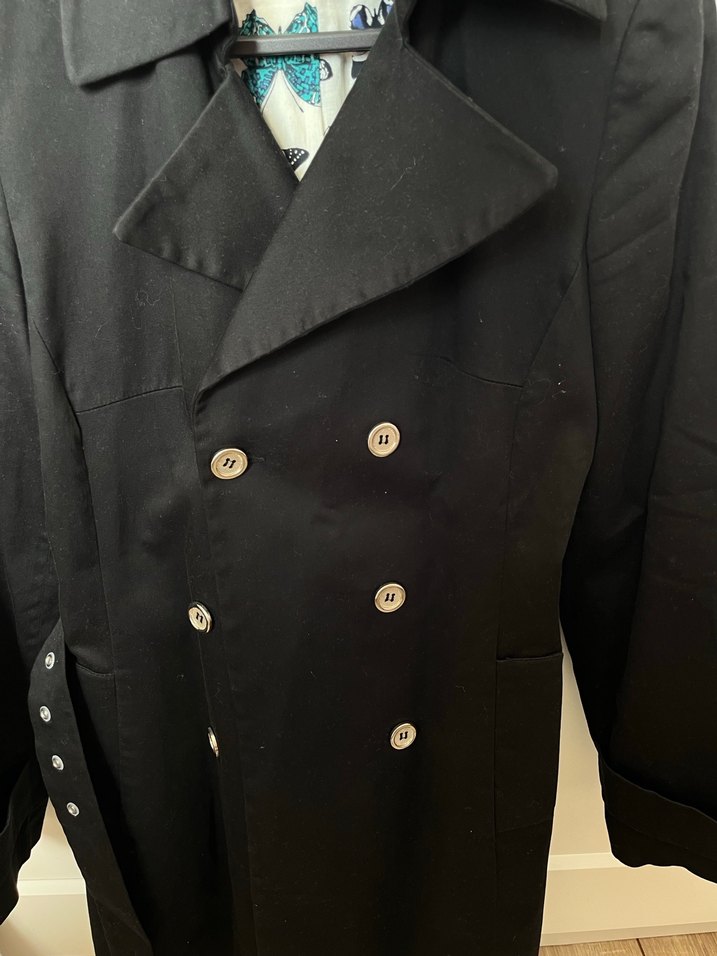 Siyah Kadın Midi Trençkot - Görsel 3