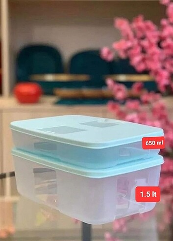 Tupperware melek buzdolabı saklama kabı 2li 