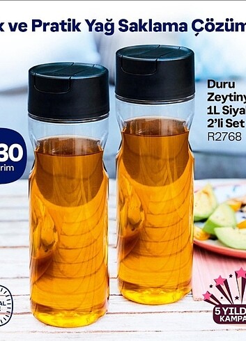 Tupperware duru yağdanlık 1lt 2li