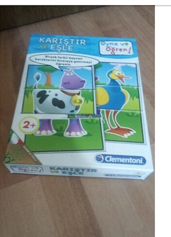 Clementoni Büyük parçalı puzzle 2 kutu birden (2 yaş için)