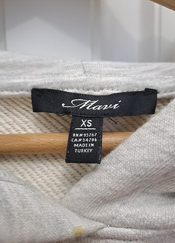 Yeni , Mavi Jeans Kapşonlu Sweatshirt - Görsel 5