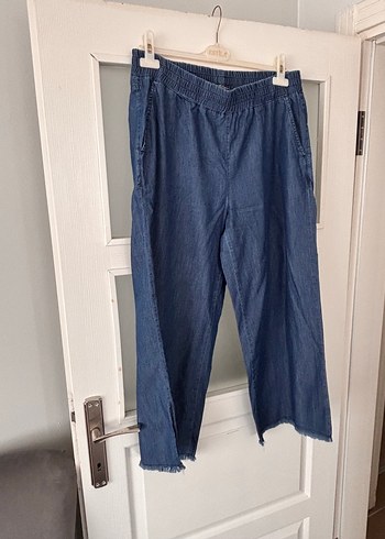 Kadın Koyu Mavi  Kot Pantolon - Görsel 2