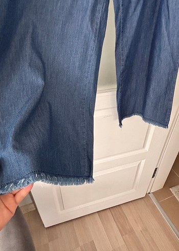 Kadın Koyu Mavi  Kot Pantolon - Görsel 4