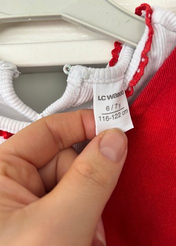 Kız Çocuk Kırmızı tulum - Görsel 5