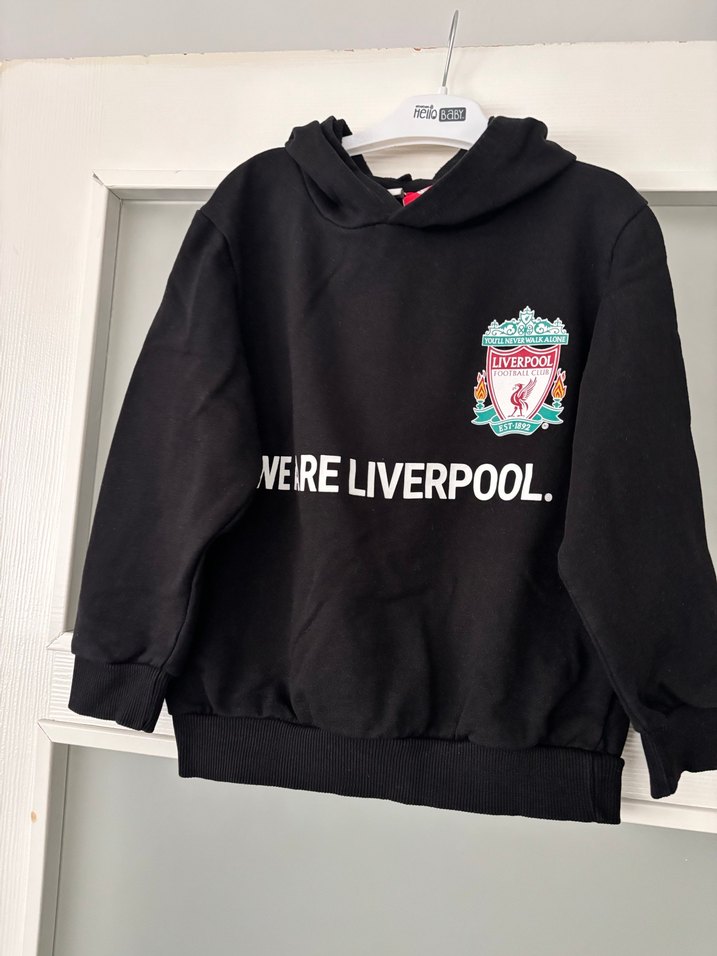 Erkek Siyah Liverpool Baskılı Sweatshirt - Görsel 3