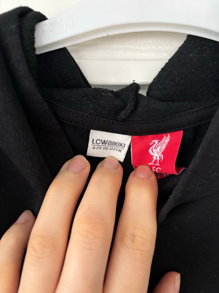 Erkek Siyah Liverpool Baskılı Sweatshirt - Görsel 4