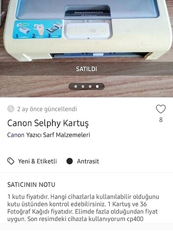 Canon Canon selphy kartuş