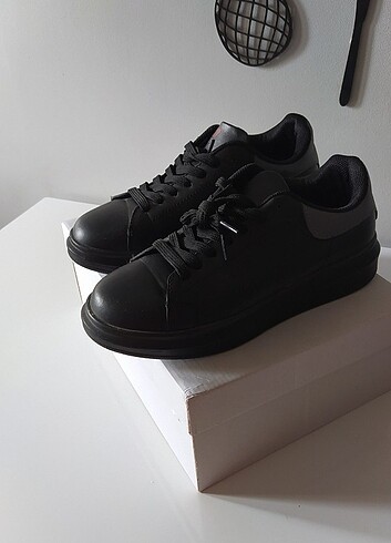 38 Beden siyah Renk Bayan siyah spor ayakkabı 