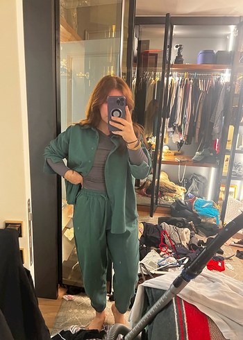 Kadın Haki Midi Boy Salaş Takım - Görsel 2