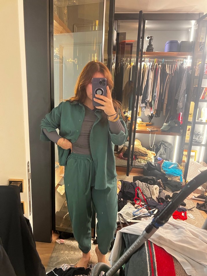 Kadın Haki Midi Boy Salaş Takım - Görsel 2