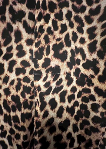 Leopar Desenli Uzun Kollu Midi Elbise - Görsel 3