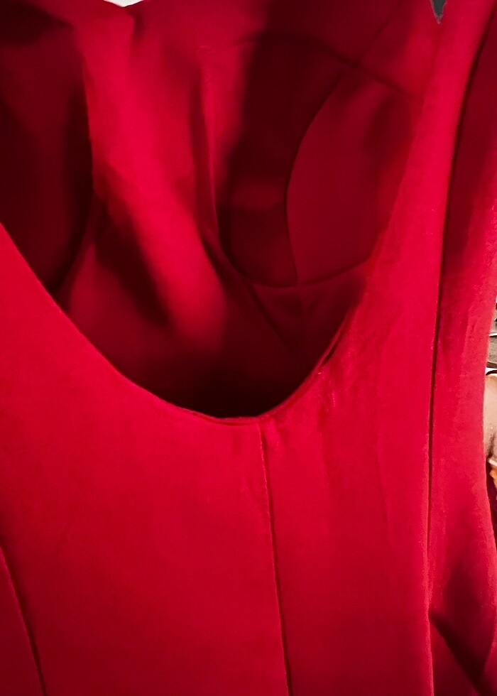 Kırmızı abiye - Görsel 5