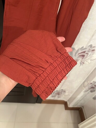 34 Beden kahverengi Renk Zara JOGGER pantolon