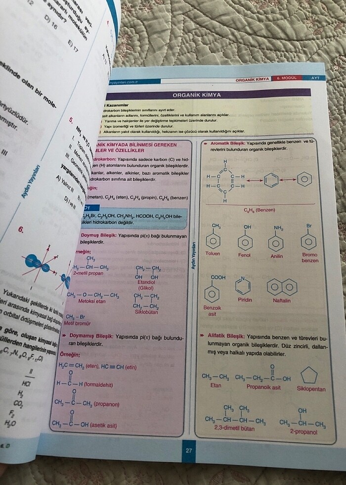 Ayt kimya organik kimya fasikülü - Görsel 3